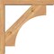 Ekena Millwork Westlake Block Smooth Bracket w/ Offset Brace, Western Red Cedar, 3 1/2"W x 18"D x 18"H BKT0402X18X18WTL05SWR - alternate 3